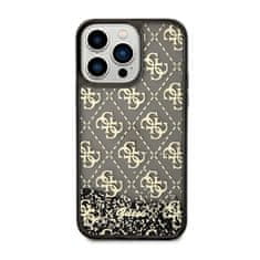 Guess Guess Liquid Glitter Transculent 4G – Pouzdro Pro Iphone 14 Pro Max (Černé)