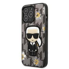 Karl Lagerfeld Karl Lagerfeld Iconic Karl Flower – Pouzdro Pro Iphone 13 Pro Max (Šedé)