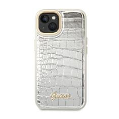 Guess Kolekce Guess Croco – Pouzdro Na Iphone 14 Plus (Stříbrné)