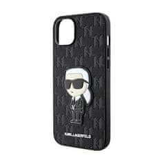 Karl Lagerfeld Karl Lagerfeld Saffiano Monogram Nft Ikonik - Kryt Na Iphone 14 Plus (Černý)