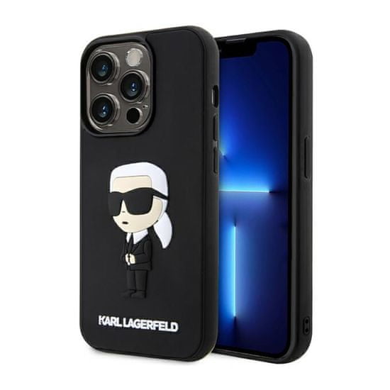 Karl Lagerfeld Karl Lagerfeld 3D Rubber Nft Ikonik - Kryt Na Iphone 14 Pro (Černý)