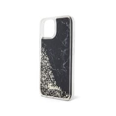 Guess Guess Liquid Glitter Marble - Kryt Na Iphone 14 (Černý)