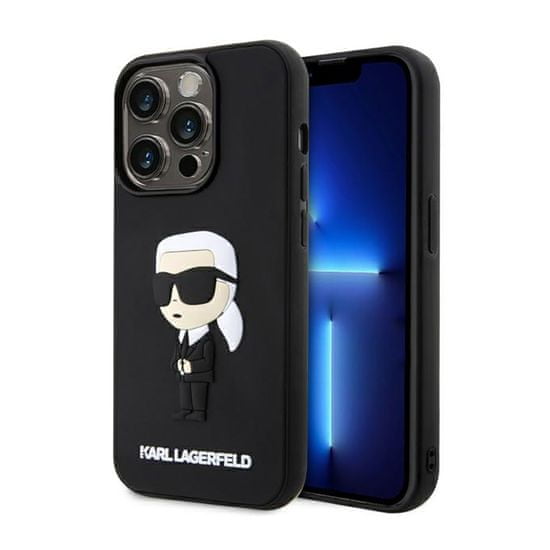 Karl Lagerfeld Karl Lagerfeld 3D Rubber Nft Ikonik - Kryt Na Iphone 14 Pro Max (Černý)