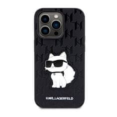 Karl Lagerfeld Karl Lagerfeld Saffiano Monogram Nft Choupette - Kryt Na Iphone 14 Pro (Černý