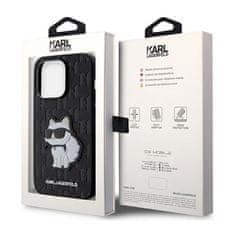 Karl Lagerfeld Karl Lagerfeld Saffiano Monogram Nft Choupette - Kryt Na Iphone 14 Pro (Černý