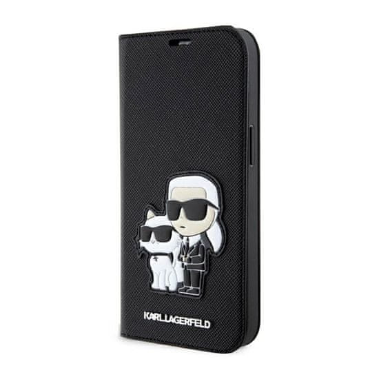 Karl Lagerfeld Karl Lagerfeld Booktype Nft Saffiano Karl & Choupette - Kryt Na Iphone 14 Pro