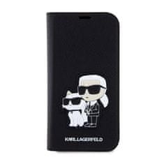 Karl Lagerfeld Karl Lagerfeld Booktype Nft Saffiano Karl & Choupette - Kryt Na Iphone 14 Pro