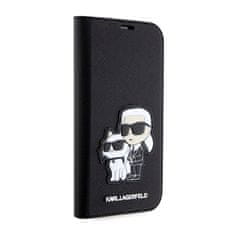 Karl Lagerfeld Karl Lagerfeld Booktype Nft Saffiano Karl & Choupette - Kryt Na Iphone 14 Pro