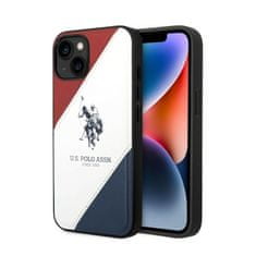 US Polo Us Polo Assn Tricolor Embossed - Iphone 14 Plus Pouzdro (Bílá)