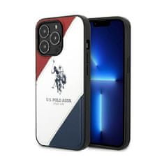 US Polo Us Polo Assn Tricolor Embossed - Iphone 14 Pro Max Pouzdro (Bílá)