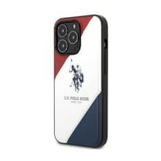 US Polo Us Polo Assn Tricolor Embossed - Iphone 14 Pro Max Pouzdro (Bílá)