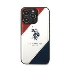 US Polo Us Polo Assn Tricolor Embossed - Iphone 14 Pro Max Pouzdro (Bílá)