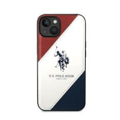 US Polo Us Polo Assn Tricolor Embossed - Iphone 14 Pouzdro (Bílá)