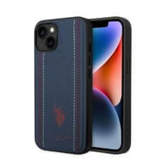 US Polo Us Polo Assn Leather Stitch - Kryt Na Iphone 14 Plus (Granátový)