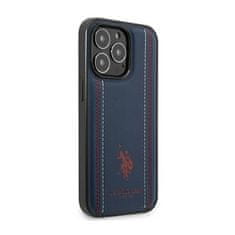 US Polo Us Polo Assn Leather Stitch - Kryt Na Iphone 14 Pro (Granátový)