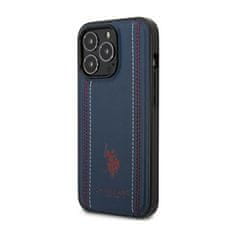 US Polo Us Polo Assn Leather Stitch - Kryt Na Iphone 14 Pro (Granátový)