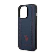 US Polo Us Polo Assn Leather Stitch - Kryt Na Iphone 14 Pro (Granátový)