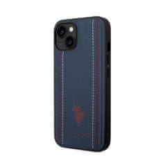 US Polo Us Polo Assn Leather Stitch - Kryt Na Iphone 14 Plus (Granátový)