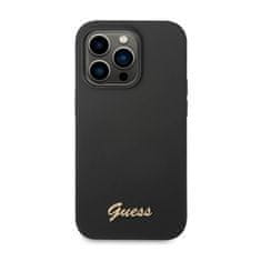 Guess Guess Silicone Vintage - Kryt Na Iphone 14 Pro (Černý)