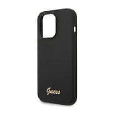 Guess Guess Silicone Vintage - Kryt Na Iphone 14 Pro (Černý)
