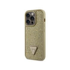 Guess Guess Rhinestone Triangle - Kryt Na Iphone 14 Pro (Zlatý)