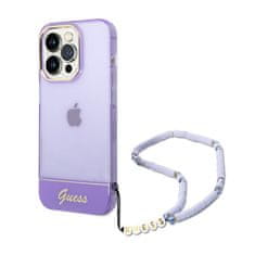 Guess Guess Translucent Pearl Strap - Kryt Na Iphone 14 Pro Max (Fialový)