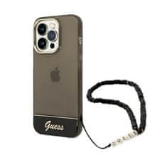 Guess Guess Translucent Pearl Strap - Kryt Na Iphone 14 Pro Max (Černý)