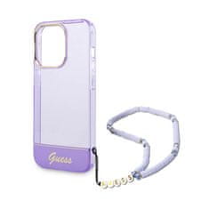 Guess Guess Translucent Pearl Strap - Kryt Na Iphone 14 Pro Max (Fialový)