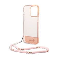 Guess Guess Translucent Pearl Strap - Kryt Na Iphone 14 Pro (Růžový)