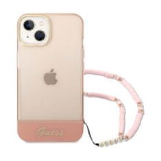 Guess Guess Translucent Pearl Strap - Kryt Na Iphone 14 Plus (Růžová)