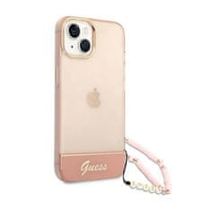 Guess Guess Translucent Pearl Strap - Kryt Na Iphone 14 Plus (Růžová)