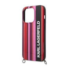 Karl Lagerfeld Karl Lagerfeld Color Stripes Strap - Kryt Na Iphone 14 Pro (Růžová)