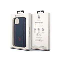 US Polo Us Polo Assn Leather Stitch - Kryt Na Iphone 14 (Granátový)