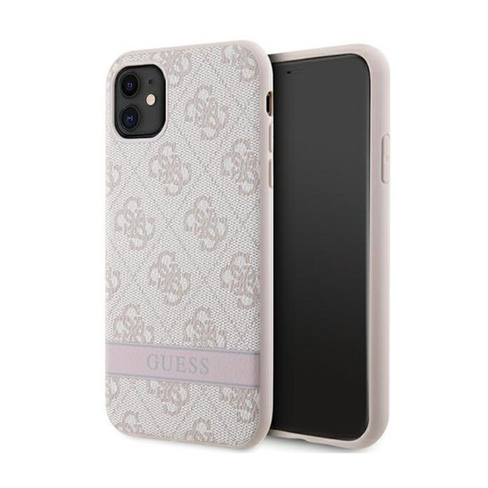 Guess Guess 4G Printed Stripe - Kryt Na Iphone 11 / Iphone Xr (Růžová)