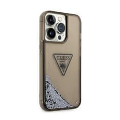 Guess Pouzdro S Logem Guess Liquid Glitter Triangle – Iphone 14 Pro Max Case (Černé)