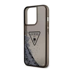 Guess Pouzdro S Logem Guess Liquid Glitter Triangle – Iphone 14 Pro Max Case (Černé)