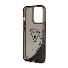 Guess Pouzdro S Logem Guess Liquid Glitter Triangle – Iphone 14 Pro Max Case (Černé)