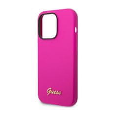 Guess Guess Silicone Vintage - Kryt Na Iphone 14 Pro (Fuchsie)