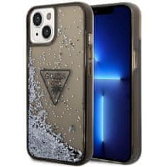 Guess Pouzdro S Logem Guess Liquid Glitter Triangle – Pouzdro Na Iphone 14 (Černé)