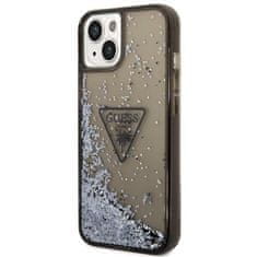 Guess Pouzdro S Logem Guess Liquid Glitter Triangle – Pouzdro Na Iphone 14 (Černé)