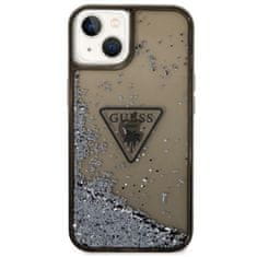 Guess Pouzdro S Logem Guess Liquid Glitter Triangle – Pouzdro Na Iphone 14 (Černé)