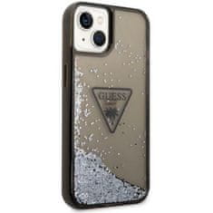 Guess Pouzdro S Logem Guess Liquid Glitter Triangle – Pouzdro Na Iphone 14 (Černé)