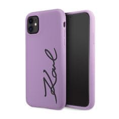 Karl Lagerfeld Karl Lagerfeld Silicone Signature - Kryt Na Iphone 11 (Fialový)