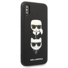 Karl Lagerfeld Karl Lagerfeld Saffiano Karl & Choupette Heads - Kryt Na Iphone Xs / X (Černý