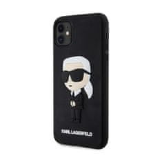 Karl Lagerfeld Karl Lagerfeld 3D Rubber Nft Ikonik - Kryt Na Iphone 11 (Černý)