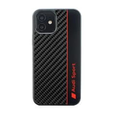 Audi Audi Carbon Fiber Stripe - Kryt Na Iphone 12 / Iphone 12 Pro (Černý)