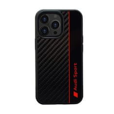 Audi Audi Carbon Fiber Stripe - Kryt Na Iphone 13 Pro Max (Černý)