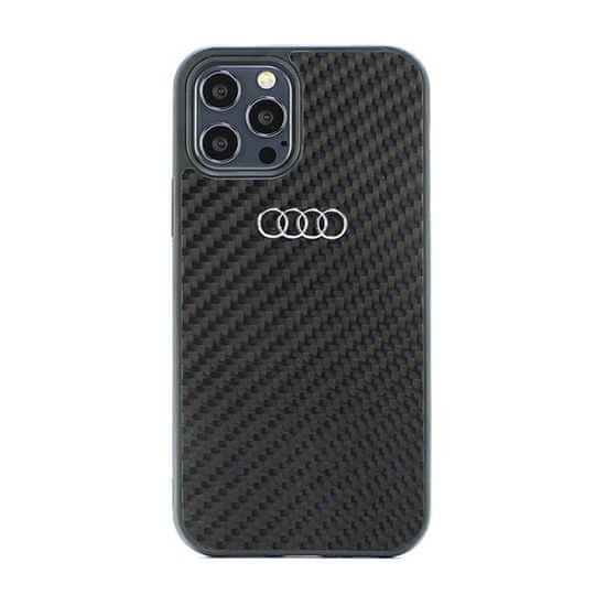 Audi Audi Carbon Fiber - Kryt Na Iphone 12 / Iphone 12 Pro (Černý)