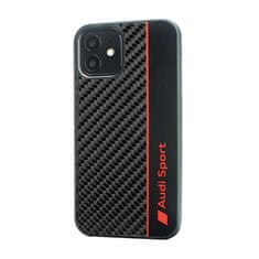 Audi Audi Carbon Fiber Stripe - Kryt Na Iphone 12 / Iphone 12 Pro (Černý)