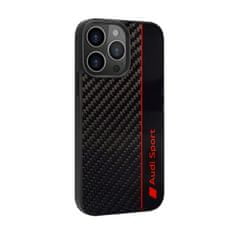 Audi Audi Carbon Fiber Stripe - Kryt Na Iphone 13 Pro Max (Černý)